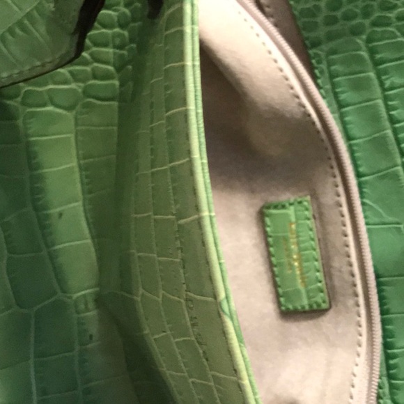 KATE SPADE GREEN LEATHER CROCODILE BAG - Picture 5 of 8